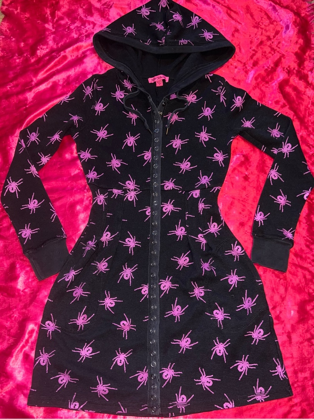 Betsey Johnson Spider Thermal Dress M - Picture 2 of 9